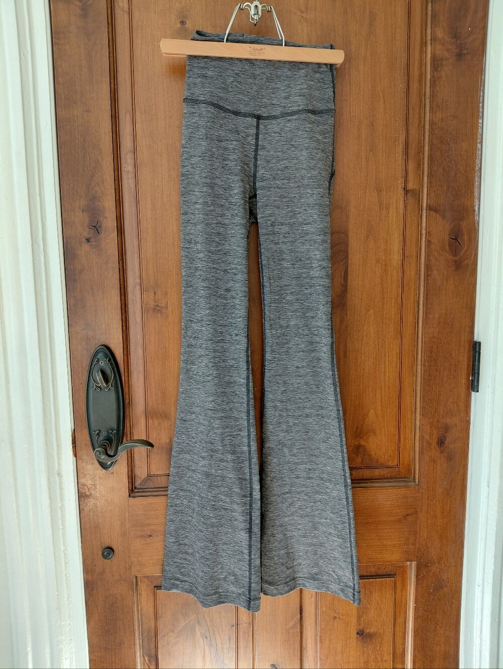 Lululemon Groove Super-High-Rise Flared Pant Nulu in Heathered Graphite Grey 2
